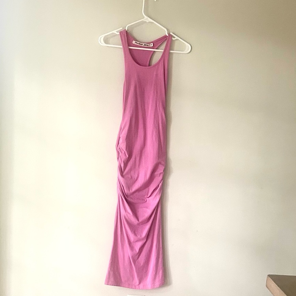 Michael Stars Pink Wren Midi Dress